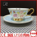 PT porcelana fábrica Bone China café conjunto, copo e pires